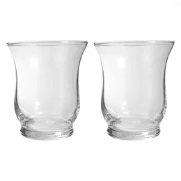 Candlers 2pcs Glass Cup Cup Taps Taps Tobe