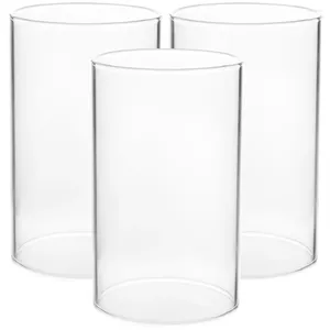 Kandelaars 3 PCS JAR HOLLE HOUDENTER Desktop Cover Bulk Candles Glass Home Open Eind Covers Decoratieve tinten