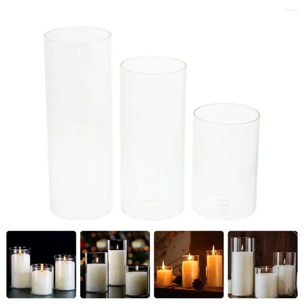 Portes de velas 3 PC Copa de luz Pequeño Conacario