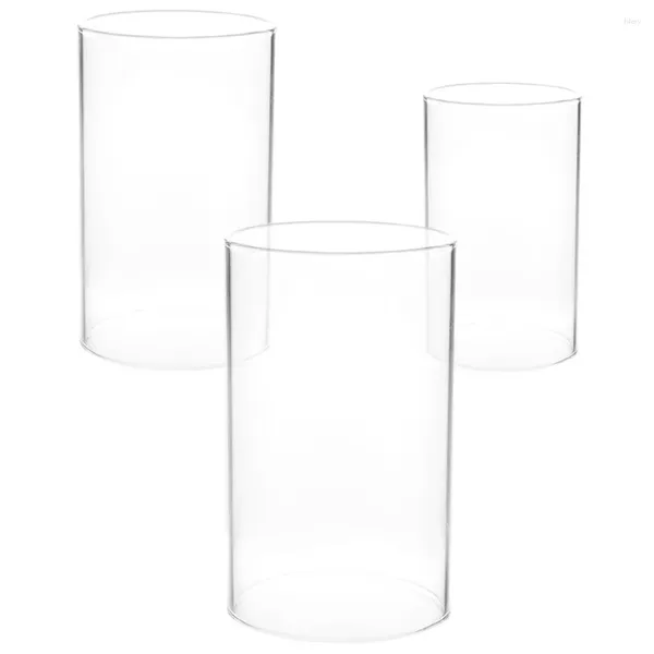 Bougeoirs 3 PCS OBRÈS CRISTAL CANDUSSIBL ENGURES CARDIAUX PIELLE PIELLE PIELLE TABLE PHIE MÉDENT