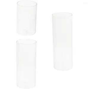 Kandelaars 3 stuks transparante beker glas theelichthouder bruiloft decoraties tafels kolom holle kleine standaard container bulk