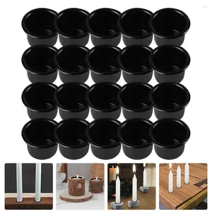 Bandlers 36 PCS tasse de bricolage tasses décoratives liner en métal noir