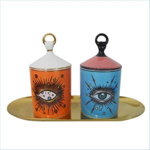 Bougeoirs 3D Main Type Décoration Bougie Jar Star Eye Chandelier De Providence Bougies Porte-gobelet Aromathérapie Diy Pot Rouge Blu Dhu4J