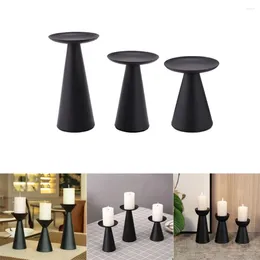 Partes de velas 3pcs soporte para candelabros de arte decorativo para la mesa de bodas centros de la mesa concreto moldes de resina de cemento decoración moderna del hogar