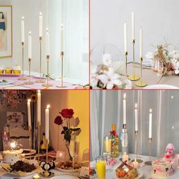 Bandlers 3pcs / set Metal Golden Wedding Decoration Bar Party Romantic Bandlelight Dîner accessoires pour la maison