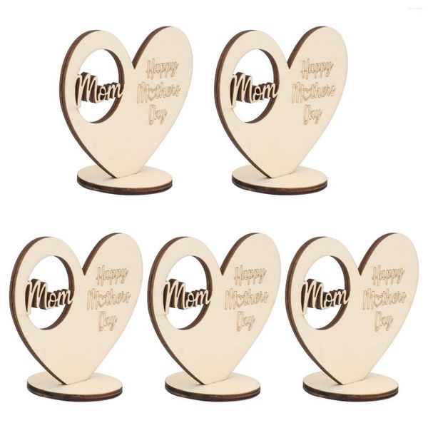 Bougeoirs 5 Pcs Bougeoir Décor Woodsy Mother S Day Gift Votive Tealight Stand Heart Shaped Mom Gifts