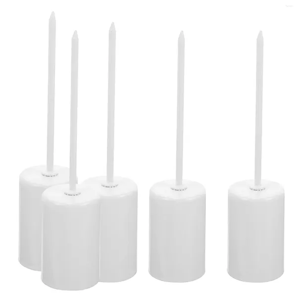 Bougeoirs 5 PCS Clip de support de cire d'arbre de Noël sur tasse avec chandelier à pointe