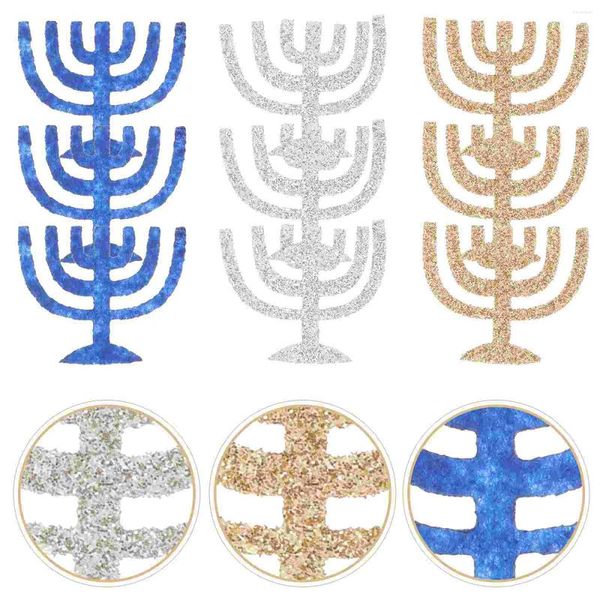 Titulares de velas 50 PCS Hanukkah Decoración suministro delicado favor de los adornos de mesa de favor