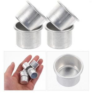 Bougeoirs 50 pièces en métal tasse bougeoir en vrac aluminium thé lumière étain faisant des conteneurs insérer