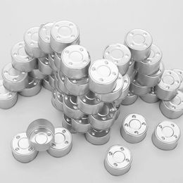 Kandelaars 50 ronde theelichtbekers Aluminium kaarsenhouder Blikken potten DIY Kaarsen maken Container Bruiloft Decoratie Theelicht Wax Pannen Ambachten 231201