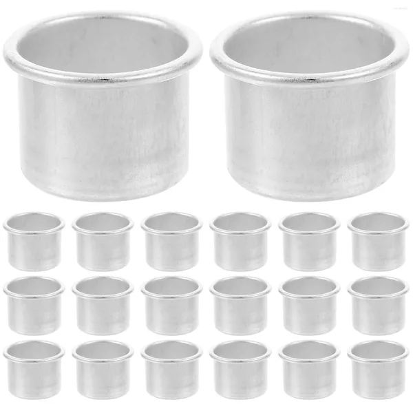 Bougeoirs 50 pièces bougies en vrac Inserts métalliques bougeoir tasse tasses en aluminium accessoires