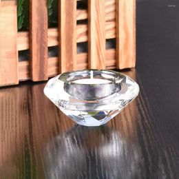 Bandlers 50pcs / lot en verre à cristal transparent porte-chandelier en forme de diamant en forme de diamant pour la décoration de chandelle à la maison