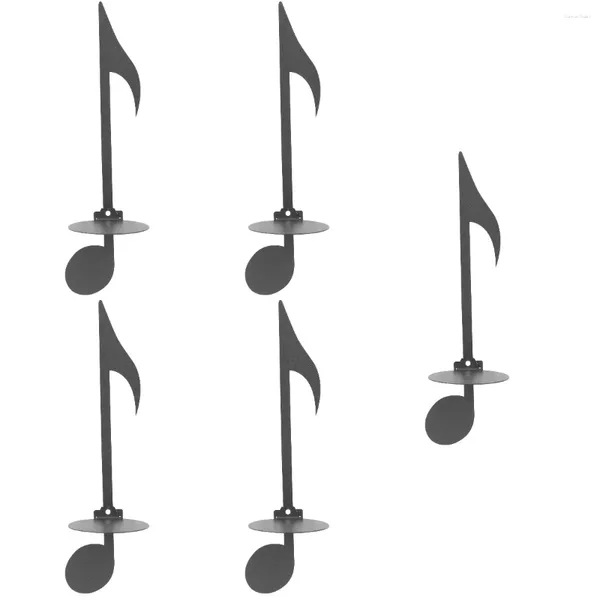 Bandlers 5pcs Holder Music Note note de note de musique décor en métal