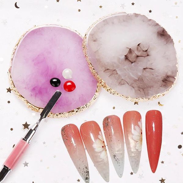 Bandlers 6 PCS Resin Nail Palette Tool Display Board Nails Nails Polis Manucure Palettes Tools