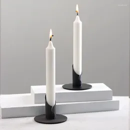 Candelas de velas 6pcs Retro Metal Candlestick Modern Home Decoration Glamorio