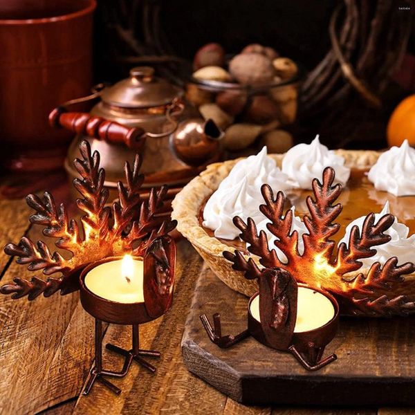 Bandlers 6pcs Thanksgiving Tauke Tea Light Table Decorations for Home Decor Centorpiece