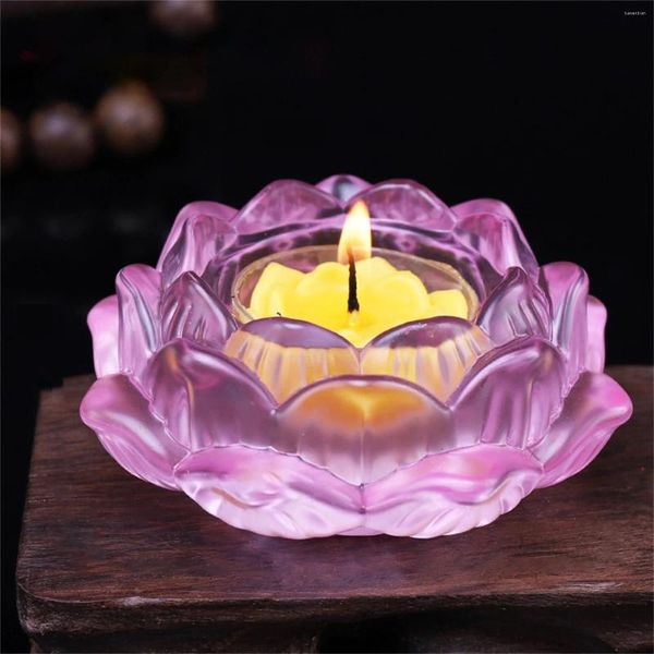 Bandlers 7 support léger chandelier Lotu Flower Couleurs de thé à thé en cristal décor