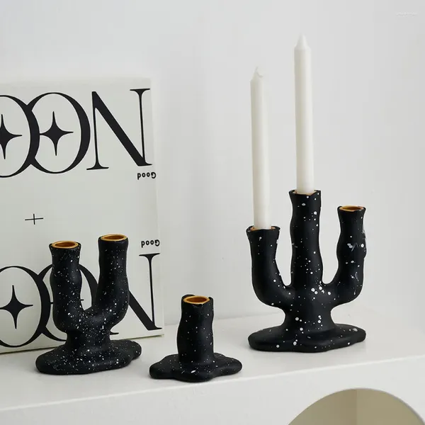 Candalos de candelabros Abstract Candelick Decoración de hogar única para el hogar para manualidades decorativas de interiores Adorables