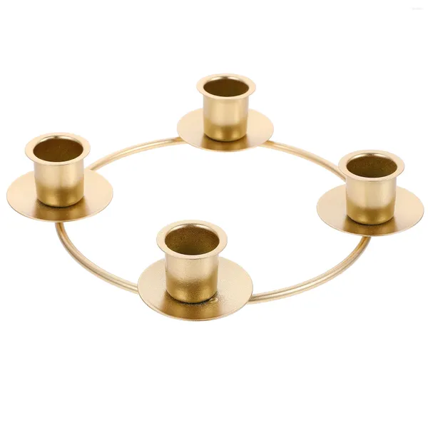 Candalas Adviento Advance Candlestick Soporto Centropice Decoraciones de comedor Decoraciones de hierro forjado Anillos de la corona de accesorios de la corona