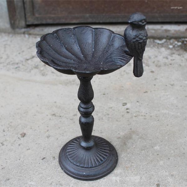 Bougeoirs pays d'amérique vieux Antique en fonte artisanat Birdie forgé bougeoir oiseaux bol décoration de la maison