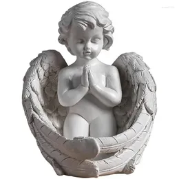 Bougeoirs Angel Holder Statue Prayer Resin Figurines Sculpture Tealight Sculpture
