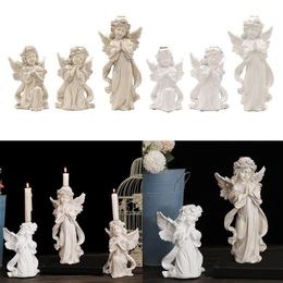 Candle Houders Angel Sculpture Resin Theelight Holder Candlestick Beravement, Home Tafel Centerpieces