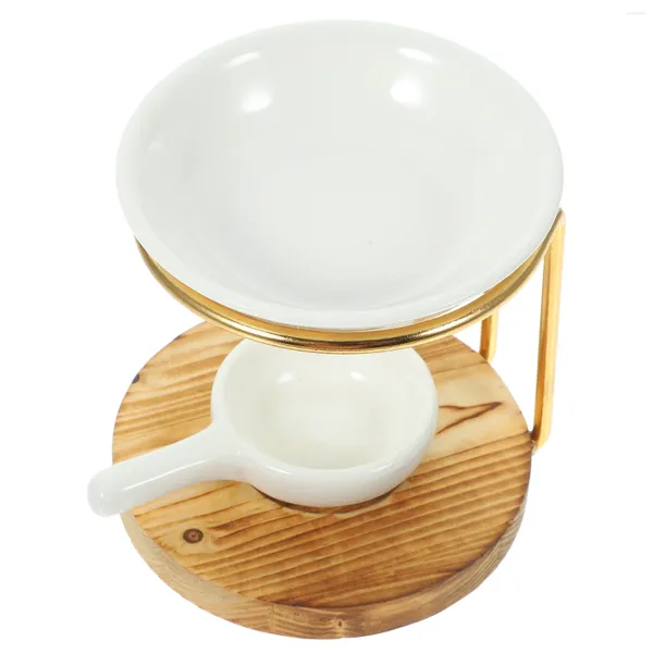 Bougeoirs lampe aromatique poêle parfumé cire fondante brûleur bougies chauffe-plat huile diffuseur d'encens décoratif