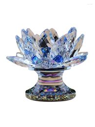 Kandelhouders Asful Crystal Lotus Holder Home Decoratie Accessoires Een verscheidenheid kleuren voor optionele romantische bruiloft kandelaar