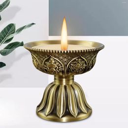 Bougeoirs Lampe à huile de bon augure Table de table porte-pièce maîtresse Bouddha dédié chandelier pour anniversaire fêtes à la maison dîner cheminée