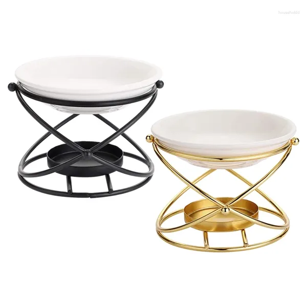 Candelabros Gran oferta Quemador de aceite Cera Derretir Soporte de cerámica Aroma Calentador Spa Yoga Sala Meditación Decoración del hogar Esencial