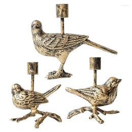 Candlers Bird Birdlestick Nordic Retro Iron Home Dining Table Creative Style Holder for Wedding Decoration