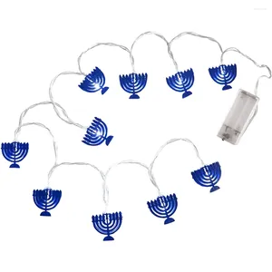 Kandelaars verjaardagsfeest joodse geschenk patio led string lights hanukkah decoraties aangedreven