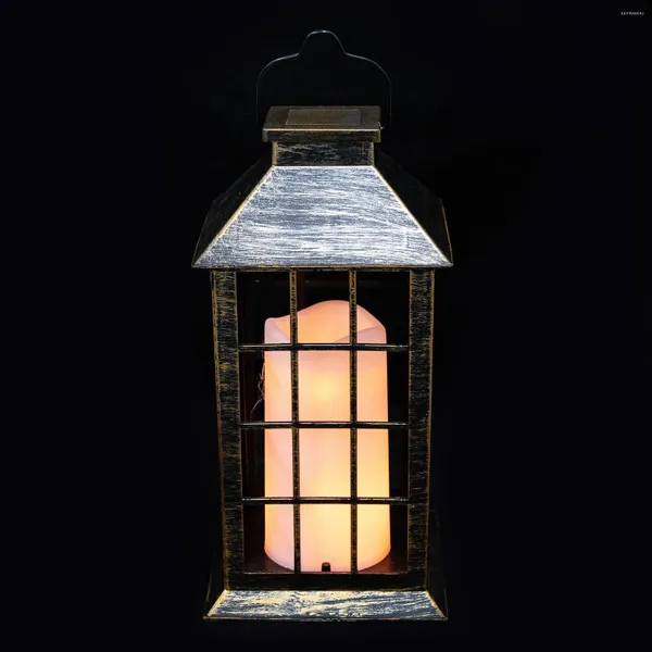 Candlers Black Home Decors para de Mujer Interior lantern Vintage Lamp Lanterns Light LED sans flamme Décoratif décoratif suspendu