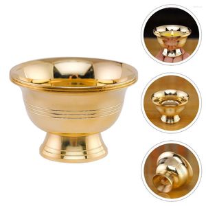 Bandlers Buddha Butter lampe de lampe de la lampe de cuivre Stand pour les temples Decous en or DecorStick