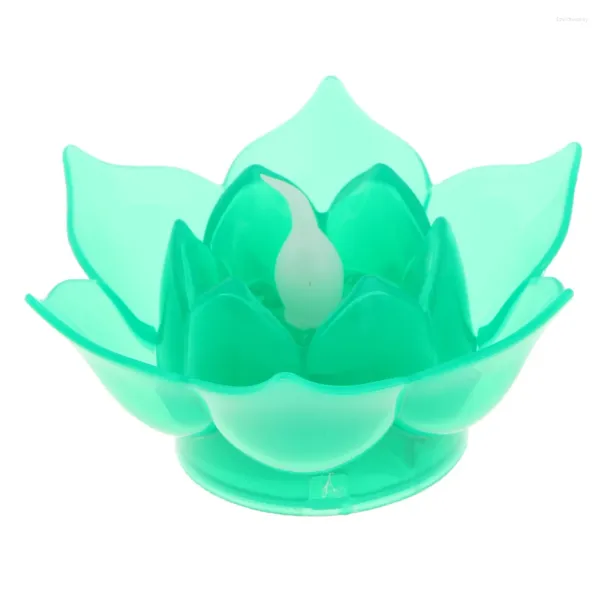 Candlers Bouddha Meditation Plastique Lotus Tearmight Home Decor Mariage Mariage Activité votive Activité d'anniversaire 7 Couleurs