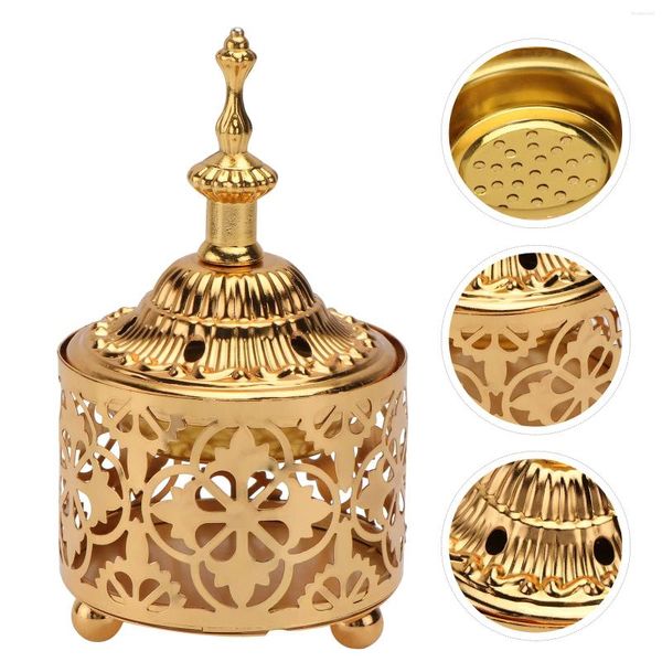 Bougeoirs Porte-brûleur Métal Mini Aroma Aromathérapie Cône Eid Mabkhara Encensoir Fengshui Zen Jardin Cendres Céramique Bâton Bol Catcher