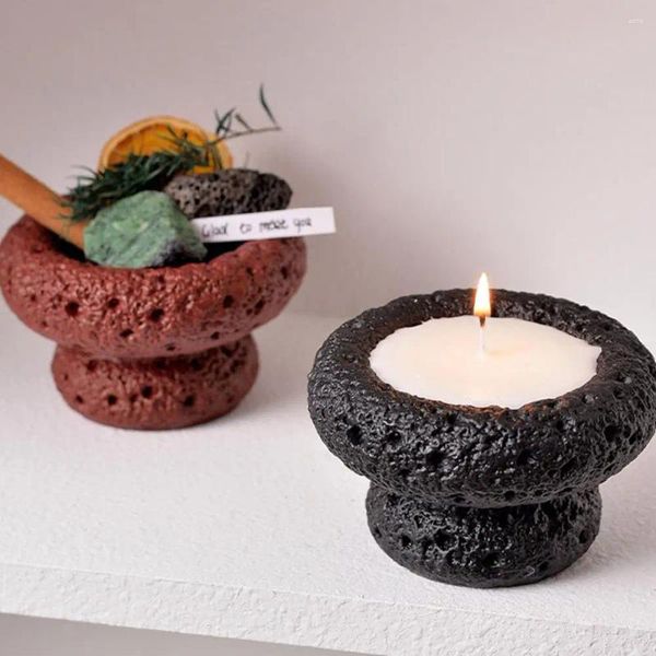 Bougeoirs porte-cactus écologique lune Surface conteneur gobelet tasse en céramique pour la décoration intérieure réutilisable Mini Pot de fleur