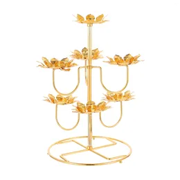 Bougeoirs chandelier pour vénérer bouddha bougeoir délicat accessoires de maison accessoire de décoration en laiton support de lumière exquis