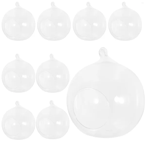 Bougeoirs chandelier suspendu Globe support en cristal Globes en verre Terrarium succulent