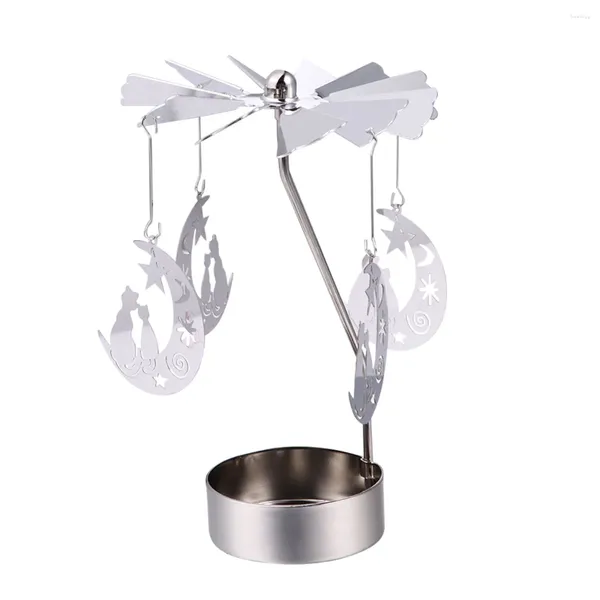 Bougeoirs chandelier support métallique rétro décor support de lumière pour la maison bougeoir rotatif le cadeau