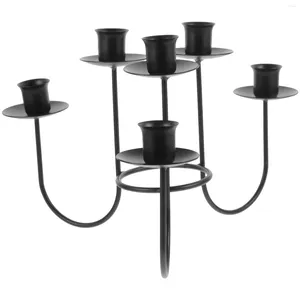 Bougeoirs chandelier support en métal ornement photophore décorations de table de noël bureau de mariage