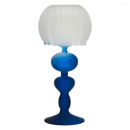 Kandelaars kandelaar tafellamp stijlvolle simpele cadeau f bruiloft decoratie retro creatief glas gekleurd