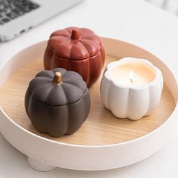 Bougeoirs Ceramic Pumpkin Cups Pots Decoration Home Decoration Decorations American Bowls Ustensiles