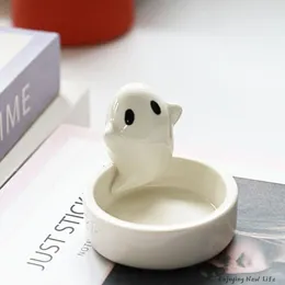 Candlers Ceramics Ghost Holder Tealight Wedding Table Decor Aroma Halloween for Home Party