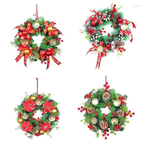 Candlers porte-chandeliers Berries Berries Pincone Couronnes de couronnes annexes décoratives