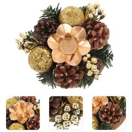 Bandlers Christmas Candlestick Party Party Decor Artificial Flower Haters