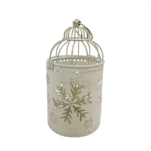 Bandlers Christmas Metal Hanging Holder Birdcage Lantern Home Decoration Ornements Festive Party Supplies