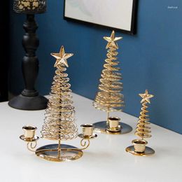 Bandlers Christmas Fer Whited Fer Ornements de chandelier décoration de table de Noël