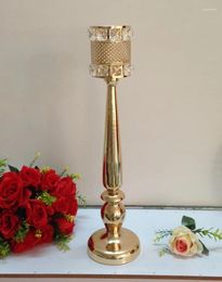 Bougeoirs classiques de luxe en métal, chandelier de Table de mariage, support de pièce maîtresse pour la décoration de la maison