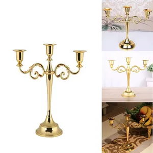 Candlers Coldle Metal Candabra rétro Retro Candlestick Holder 3/5 Stands Candlelight Dinner Mariage Cadeau Home Decor